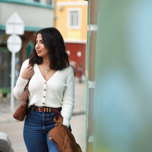 Naadam Cashmere Cropped Cardigan | Size M | New Without Tags - Picture 6 of 7